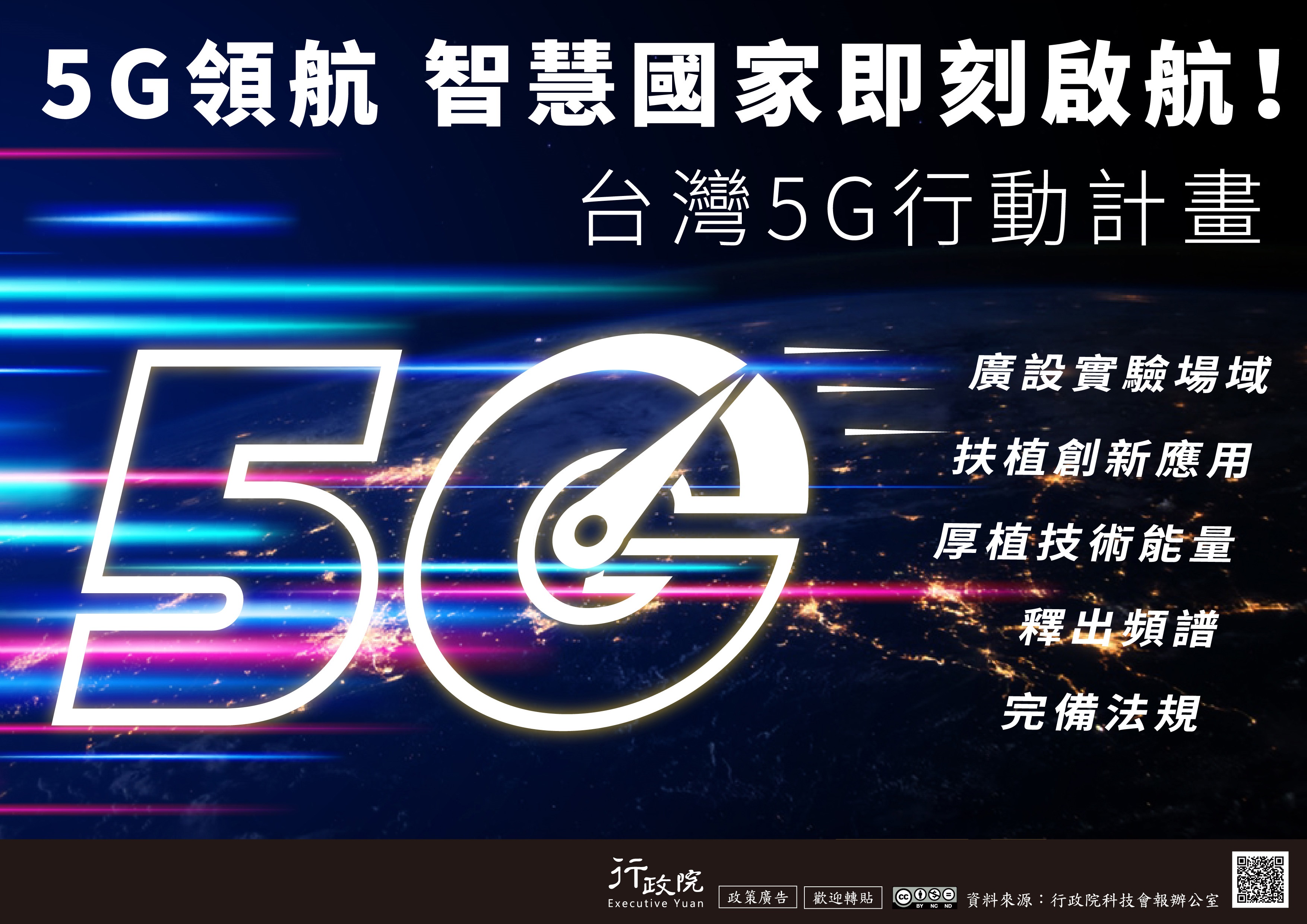 行政院宣導文宣—「台灣5G行動計畫」