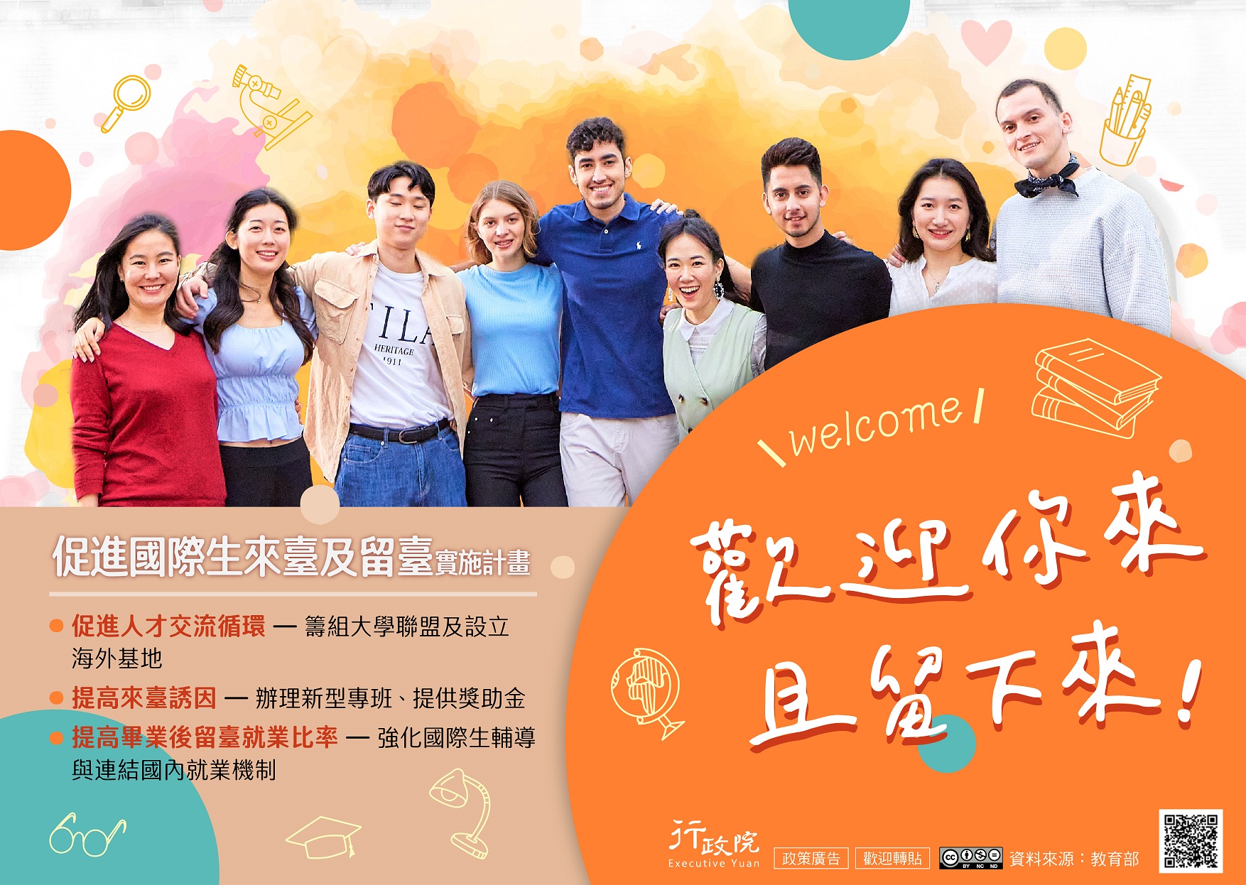 促進國際生來臺留臺實施計畫說明